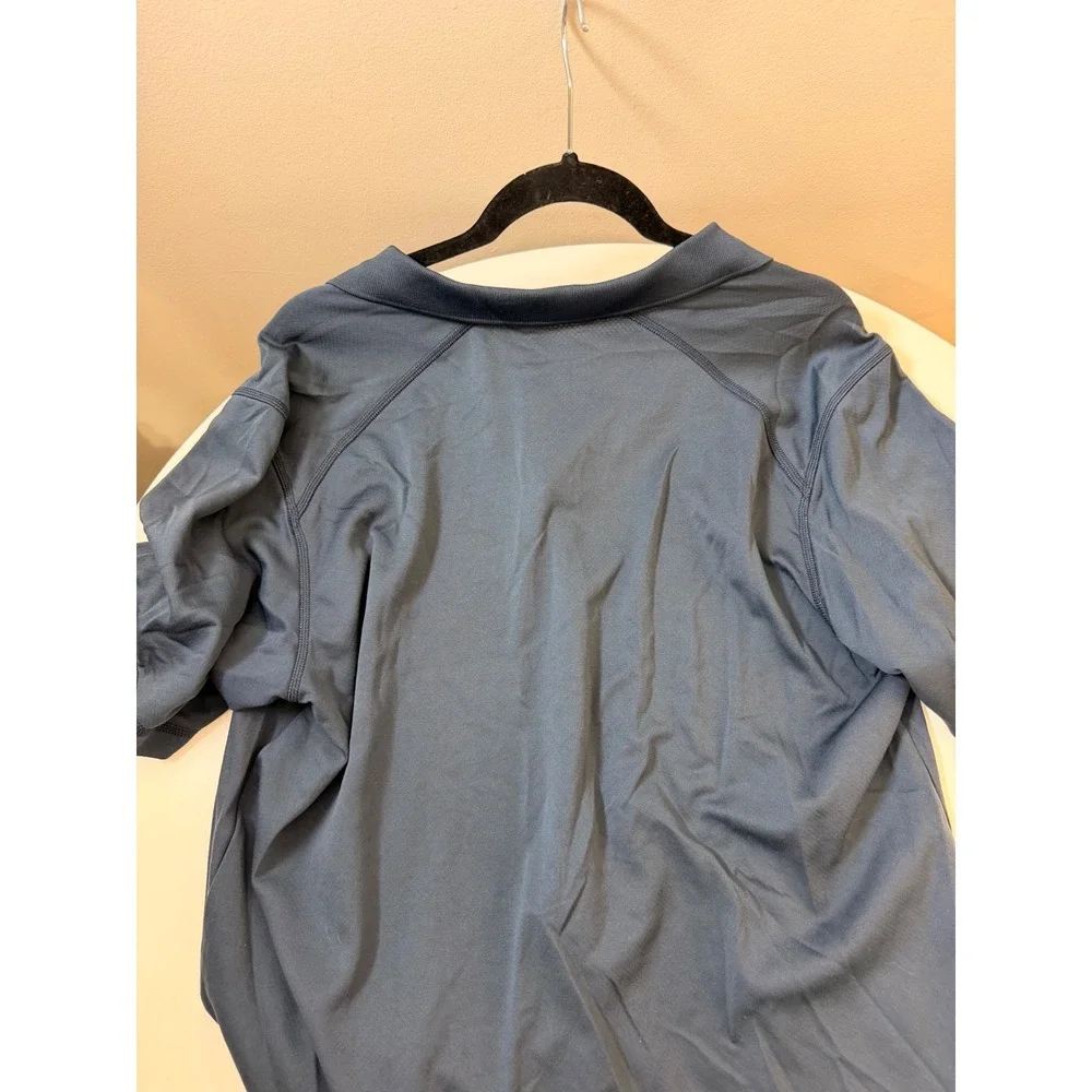 The North Face Polo Shirt Mens Large Navy Blue Excellent Snap Placket Gorpcore